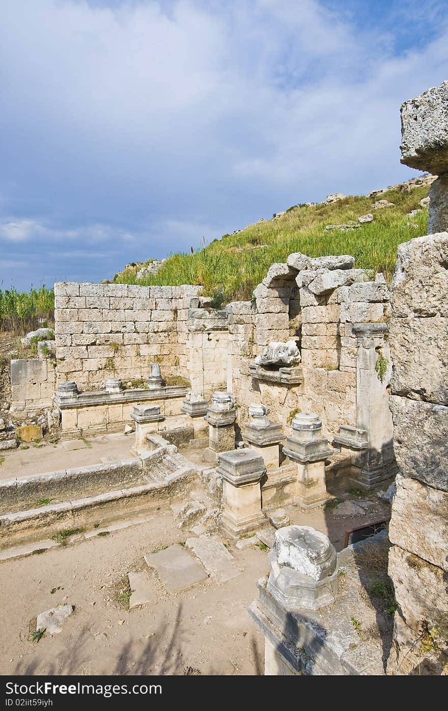 Ancient Perge archaeological site, Turkey