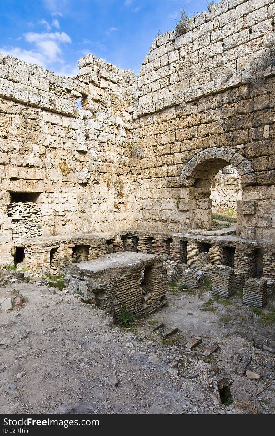 Ancient Perge archaeological site, Turkey