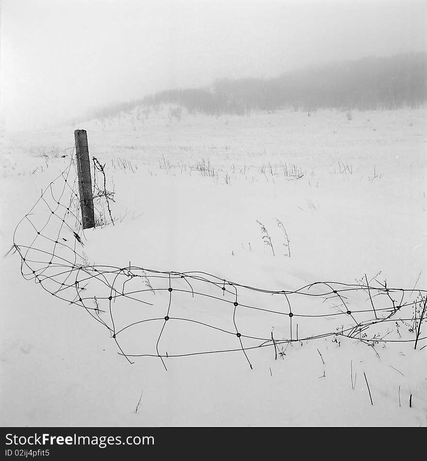 Broken fence