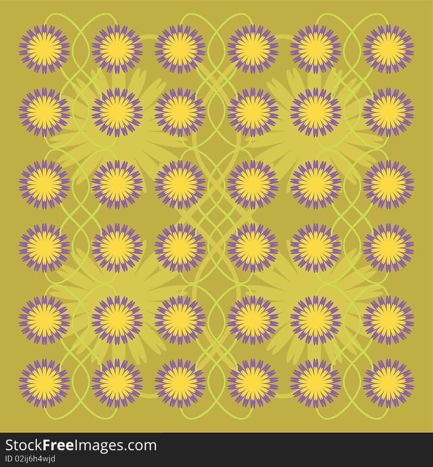 Background with flowers