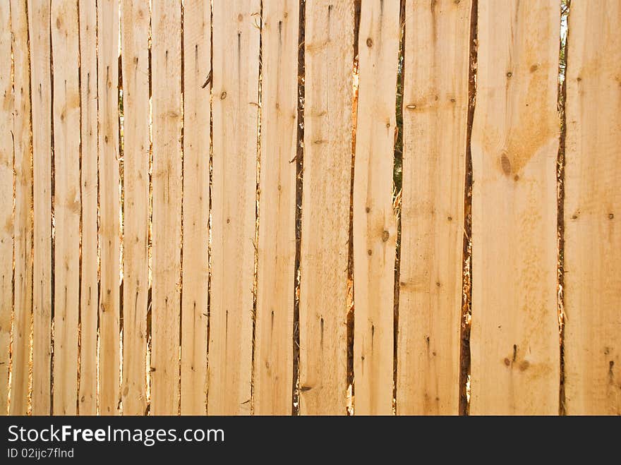 Wooden fence