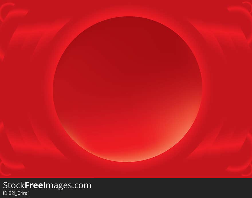 Abstract background with rounded hole element in it