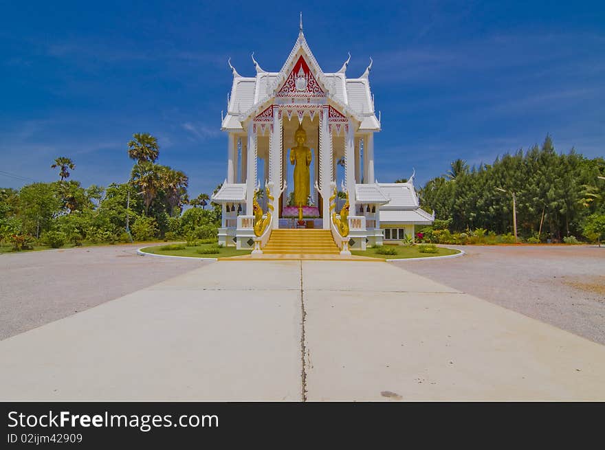 Pranburi city pilla, made from old wood, more  a hundred  years old