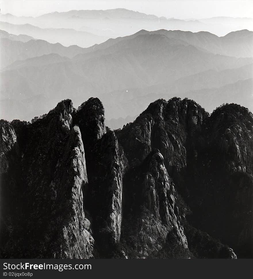 The huangshan mountain