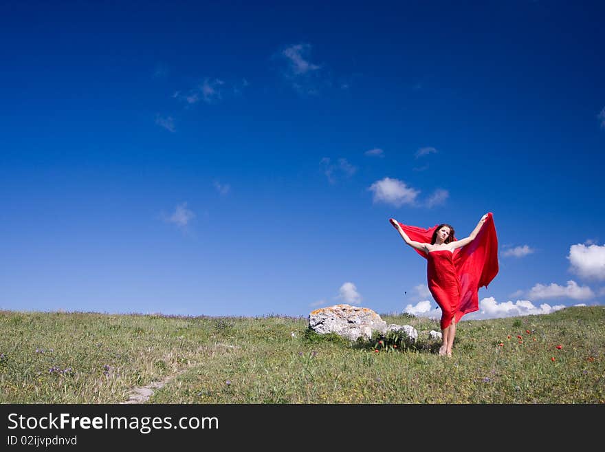 Woman and nature