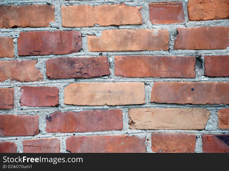 Background made from red brick wall. Background made from red brick wall