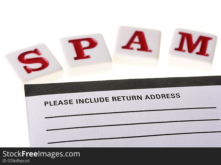 The concept of word SPAM in a combination of an envelope to the request to specify a return address.