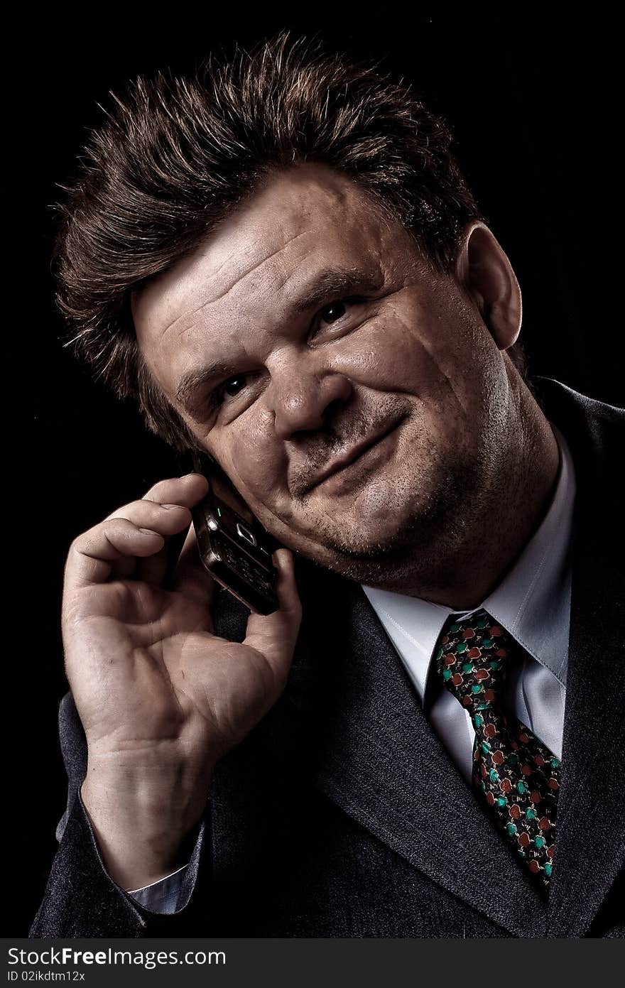 Businessman With Mobile Phone