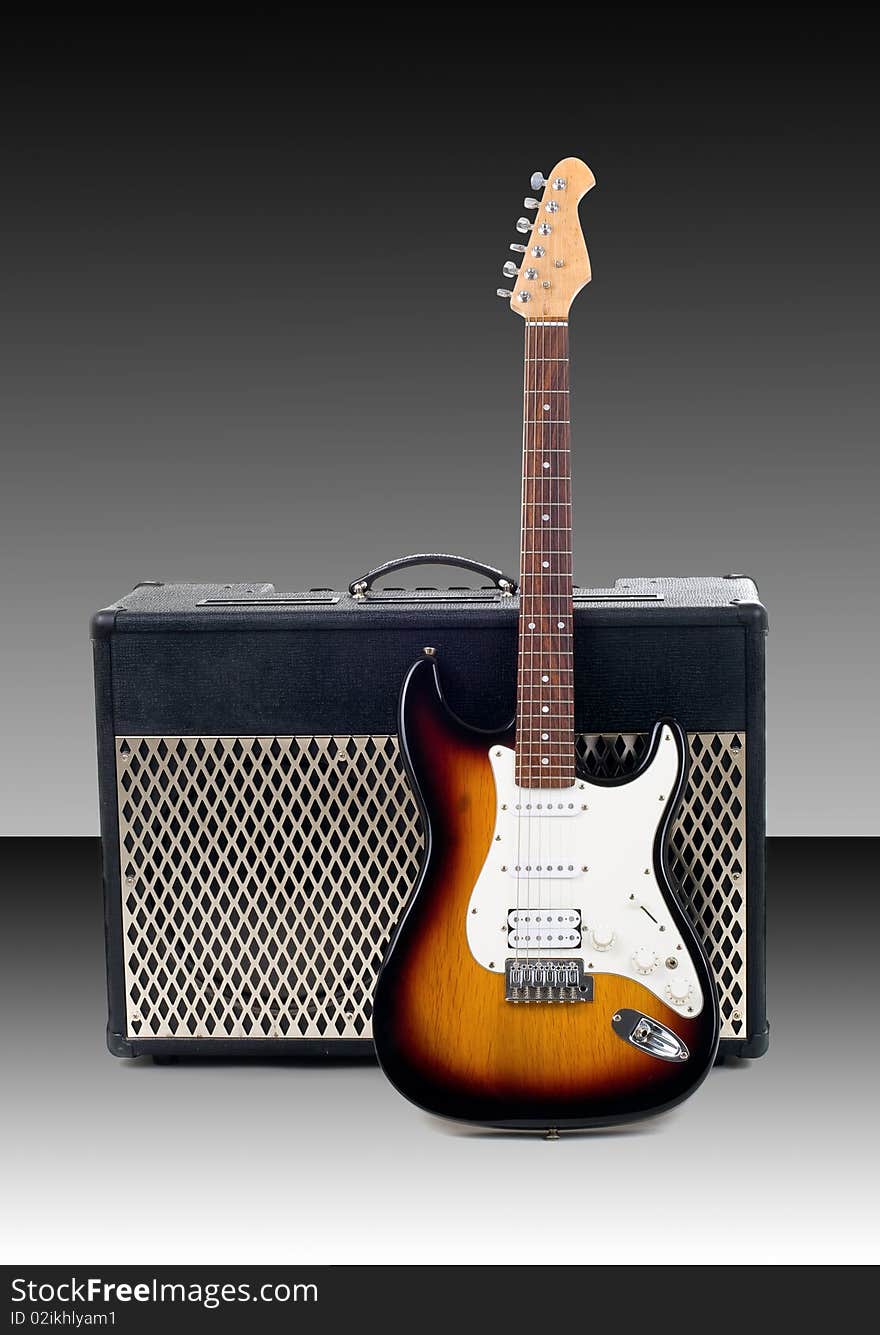 Guitar Amplifier And Electricguita