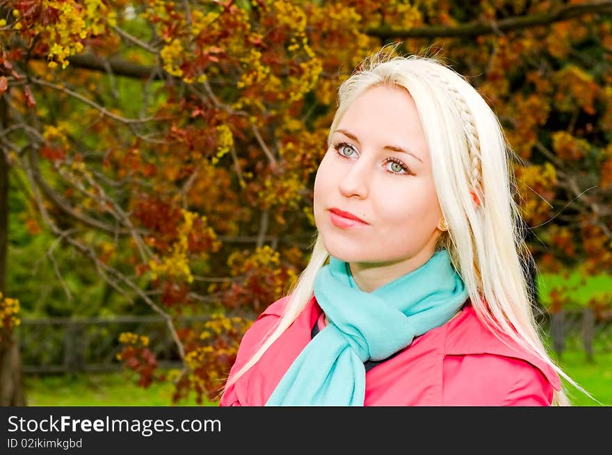 Portrait of attractive young woman. Portrait of attractive young woman