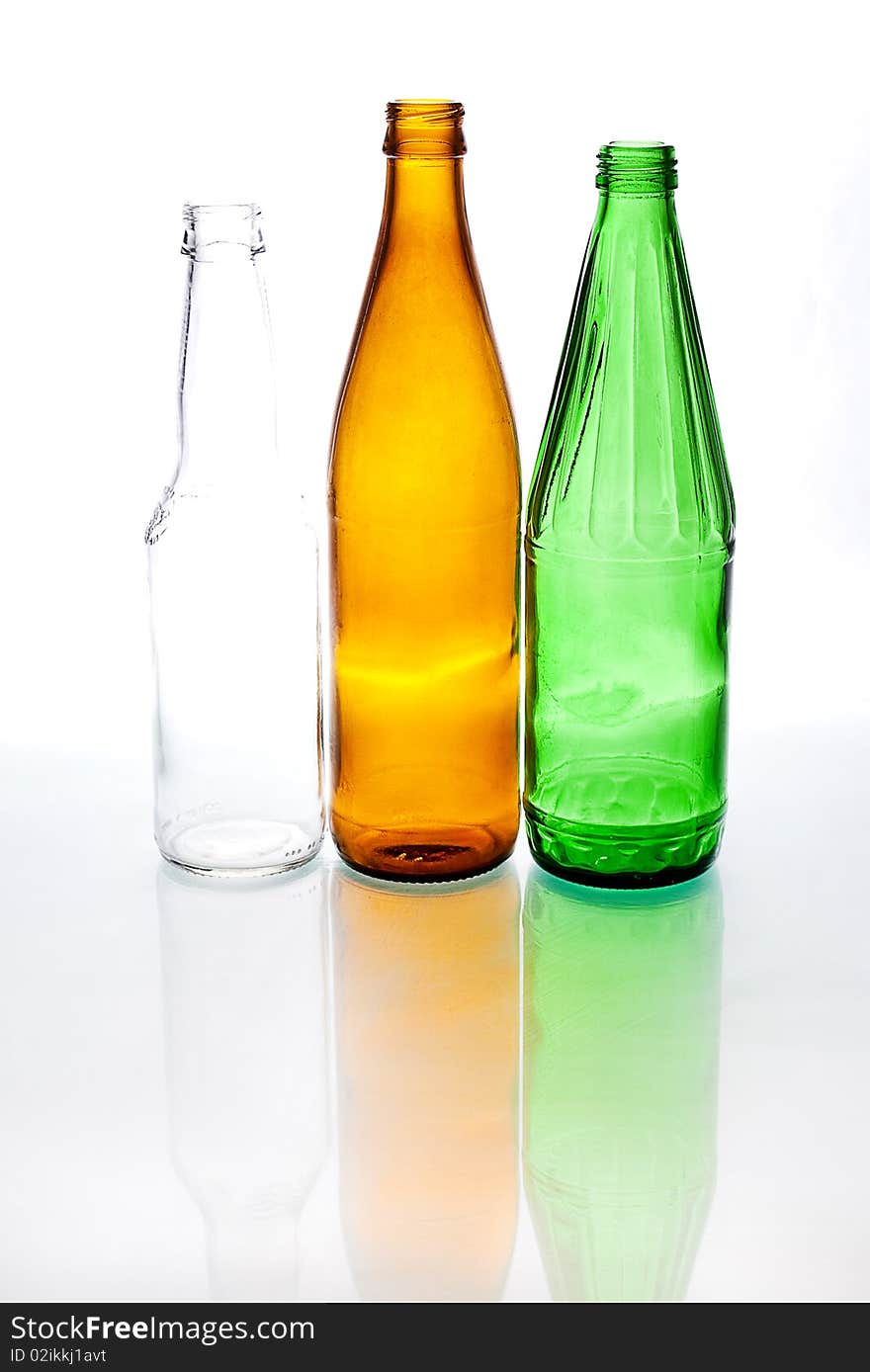 Three Colored Bottles