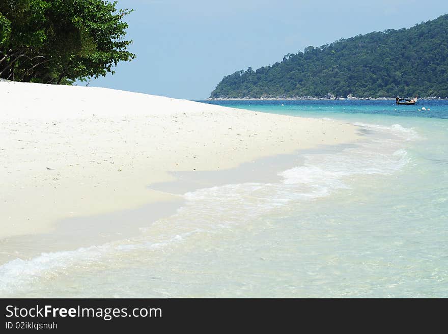 Beautiful beach and sea in Thailand