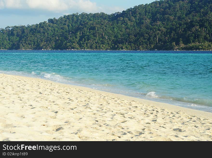 Beautiful beach and sea in Thailand