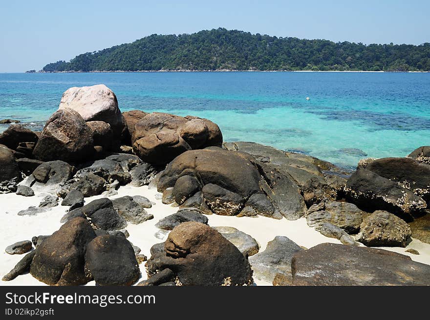 Beautiful beach and sea in Thailand