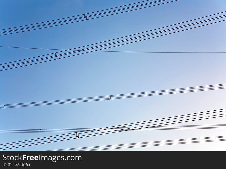 Electricity tower for energy in beautiful landscape. Electricity tower for energy in beautiful landscape