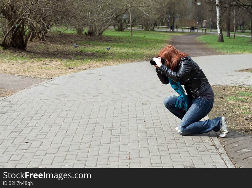 Photographer at work