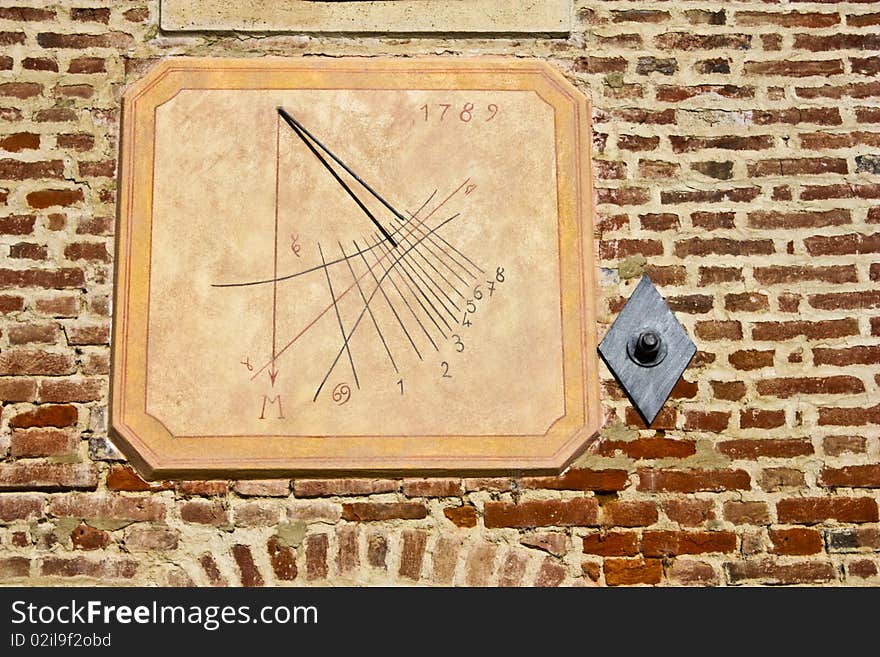 Traditional Italian sundial, a good symbol of anything related to time