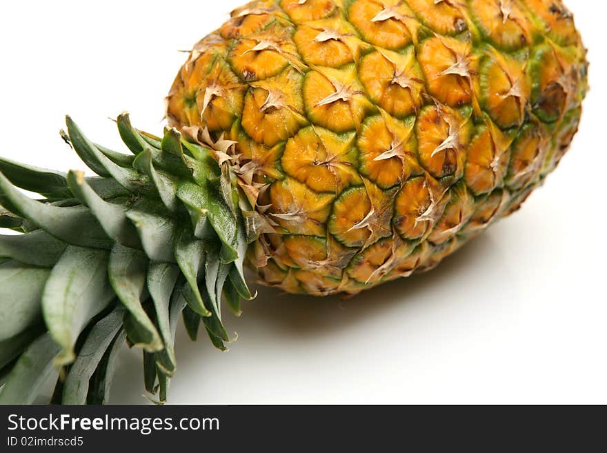 Fresh fruit on a white background