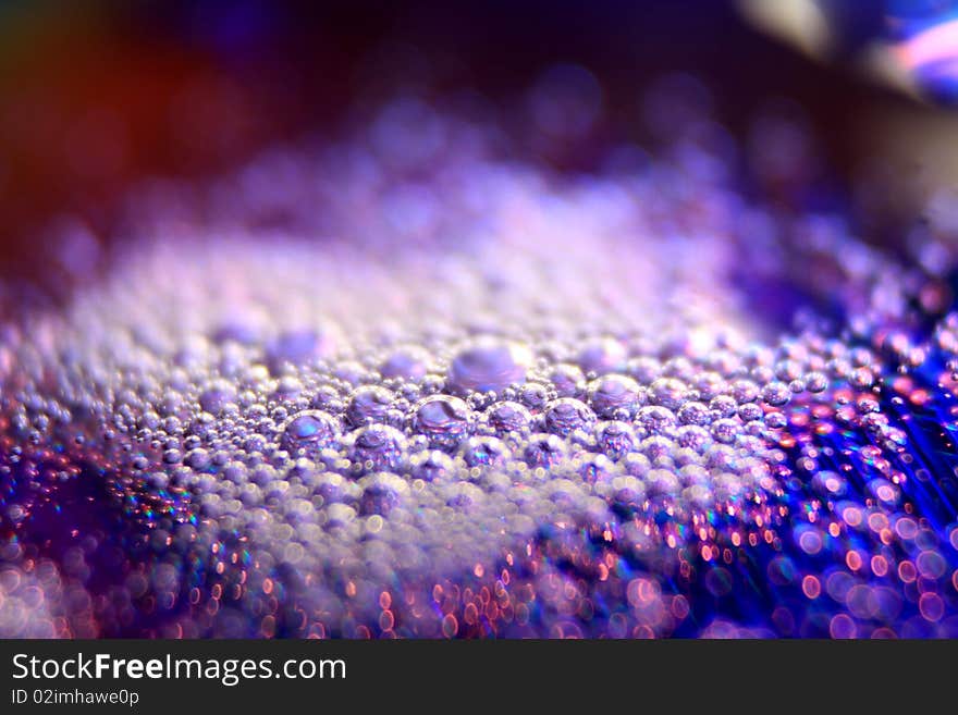 foam with magic light and color