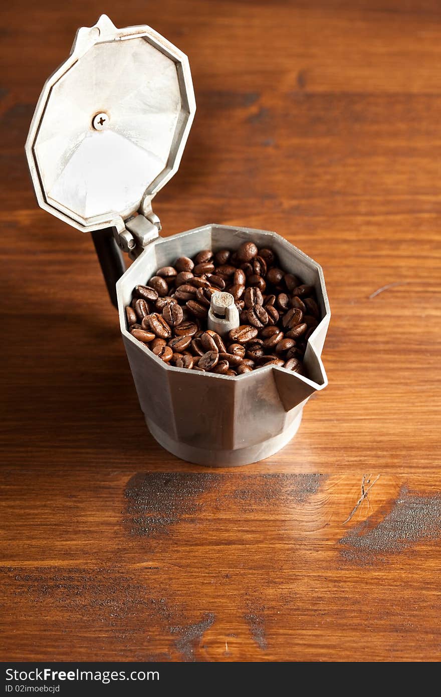 Photo of zoomed brown coffee beans which are all closed to each other