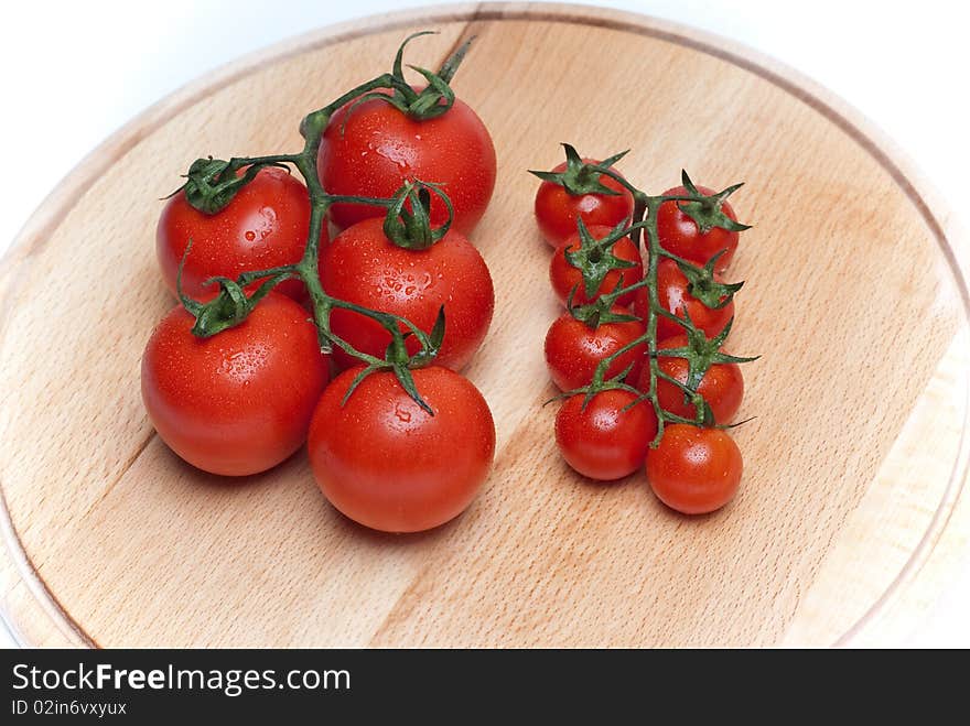 Tomatoes on worktop