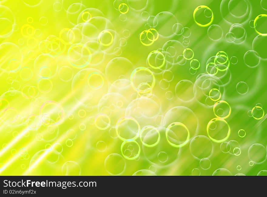 Abstract bubbles background