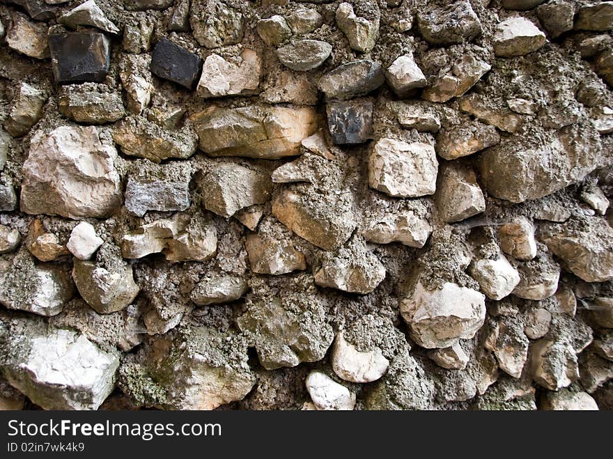 Detail of a stone wall