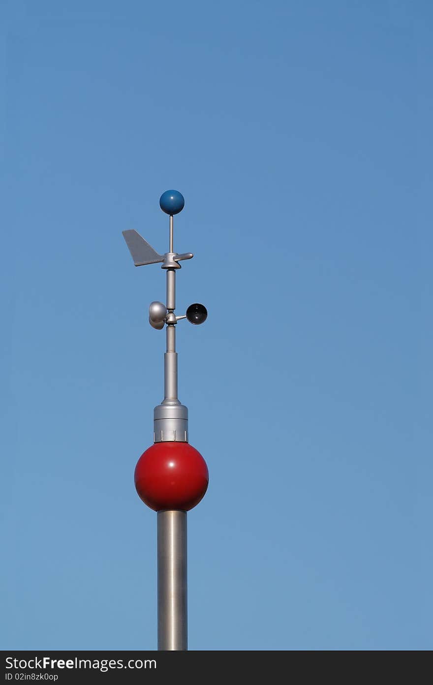 Weather Instruments against blue sky