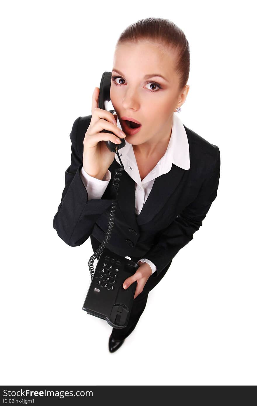 Businesswoman With Telephone