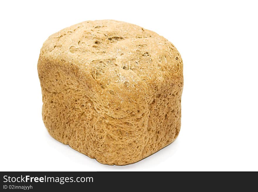 Freshly baked loaf of bread isolated on white background. Freshly baked loaf of bread isolated on white background.