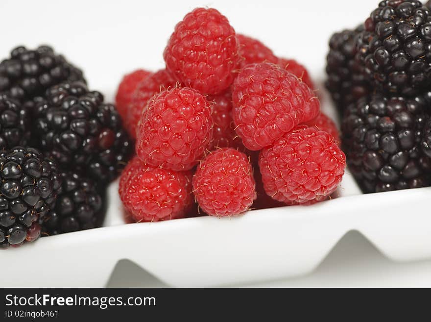 Raspberries And Blackberries