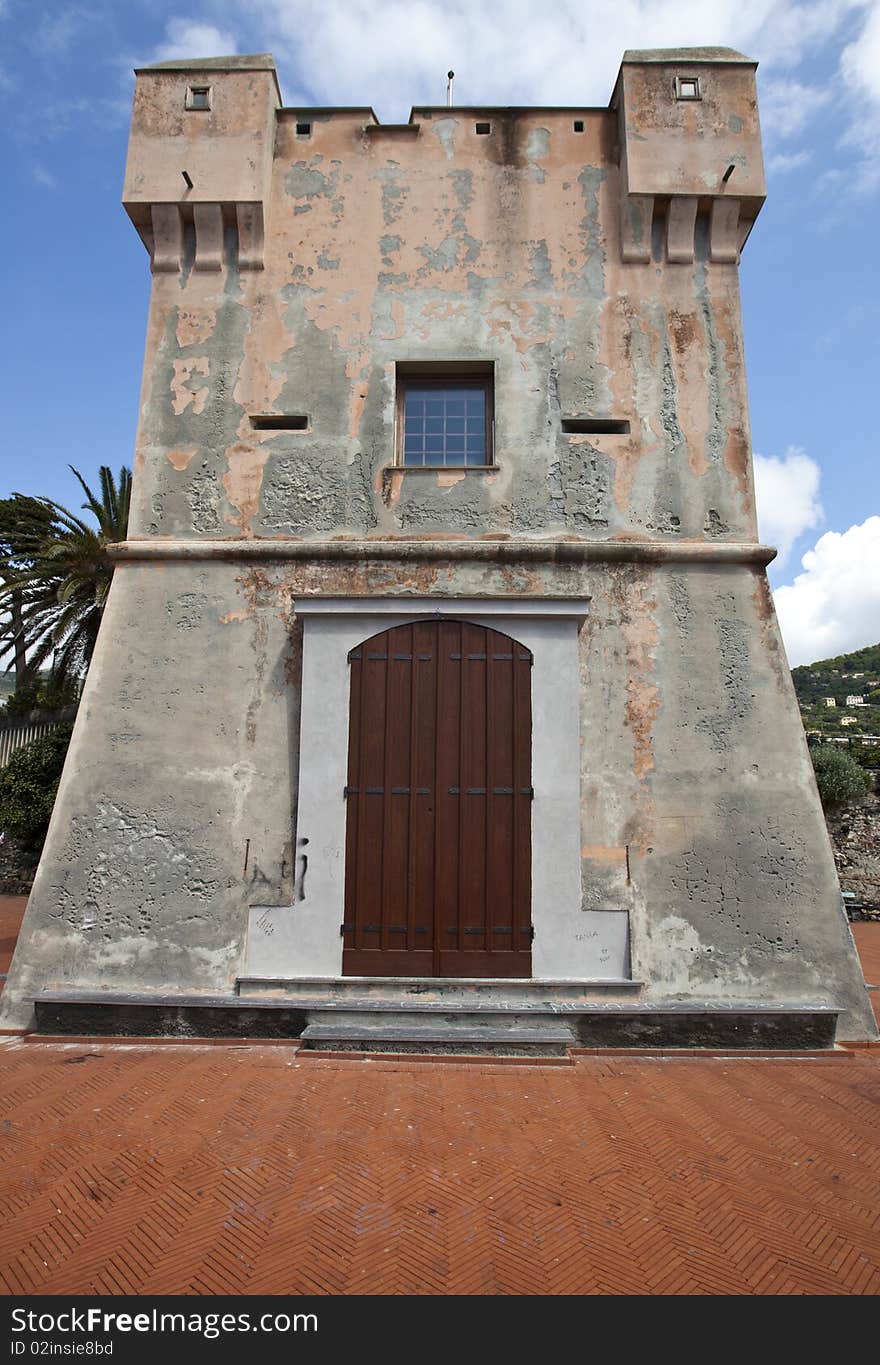 One of several defensive towers sighting located on the Ligurian coast. One of several defensive towers sighting located on the Ligurian coast