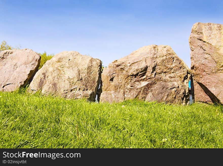 UNESCO - Circle Of Stones At Newgrange