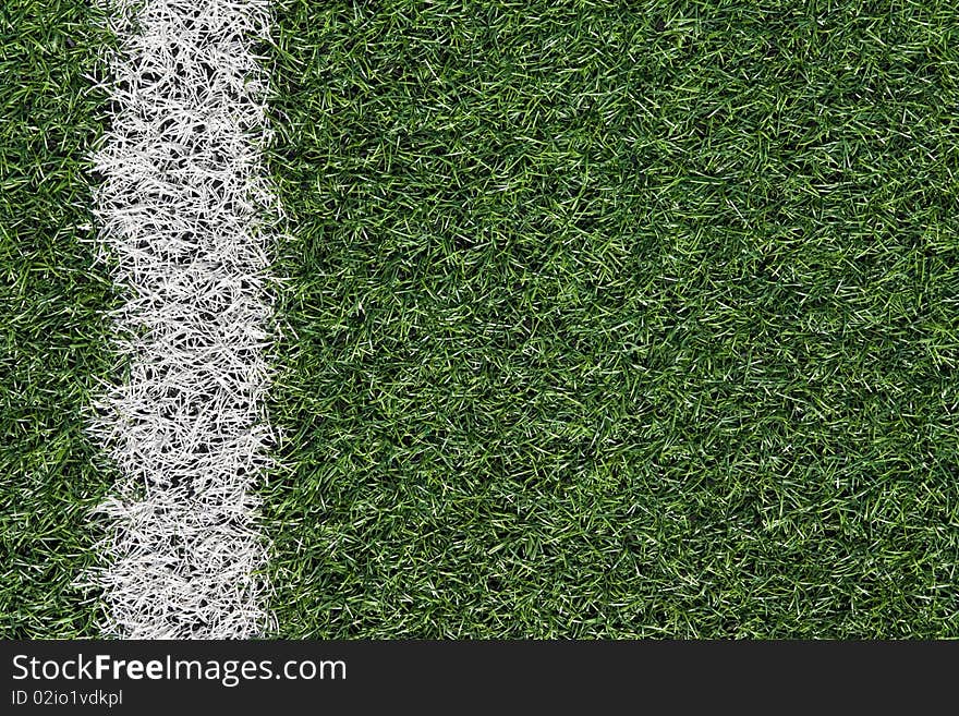 Texture of artificial grass in soccer field. Texture of artificial grass in soccer field