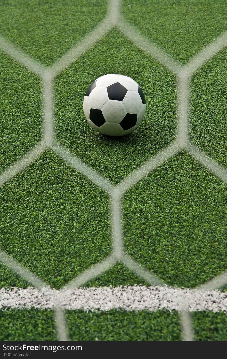 Texture of artificial grass in soccer field. Texture of artificial grass in soccer field