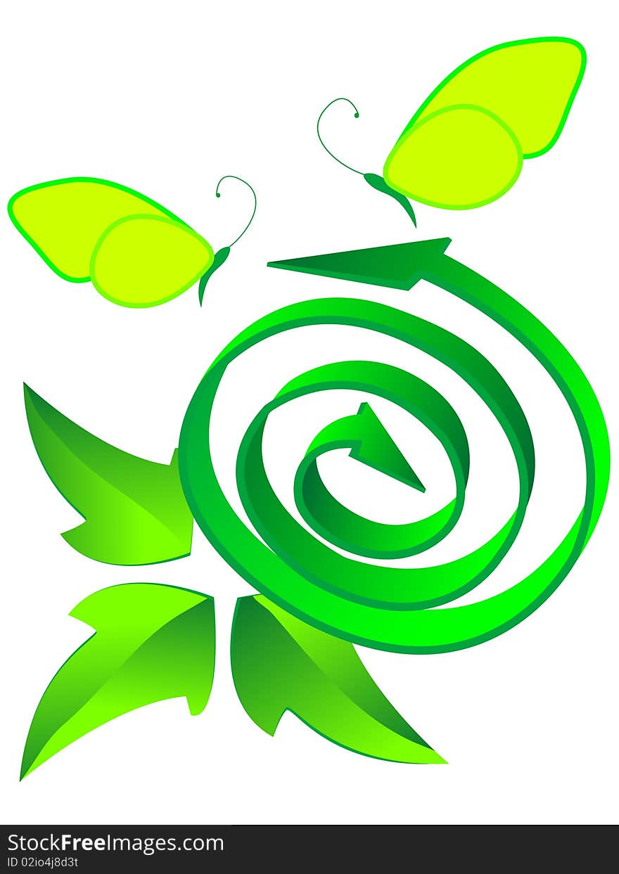 Symbol ecological recycled