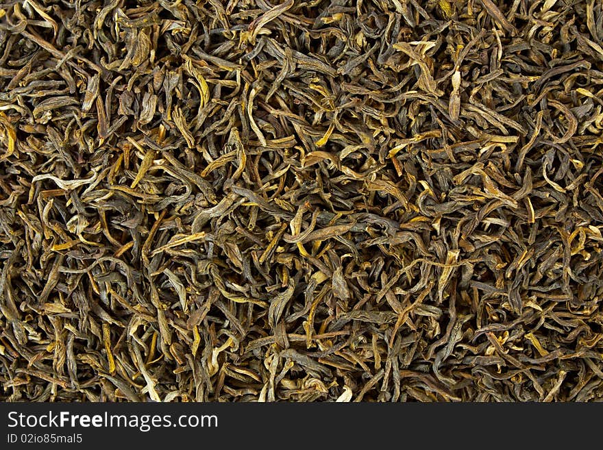 Close-up of dried green tea leaves as a background. Close-up of dried green tea leaves as a background