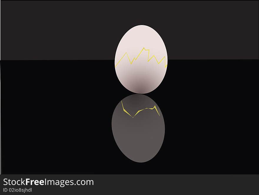 Cracked egg