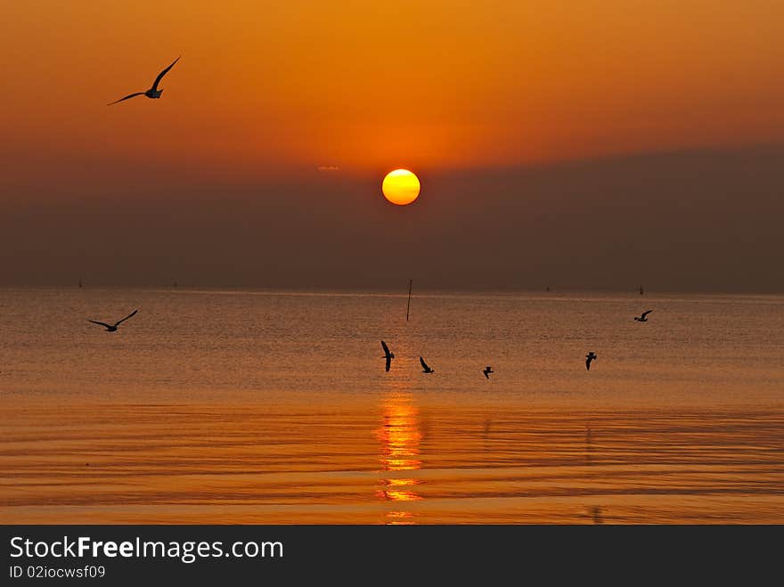 Sunset at bangpu