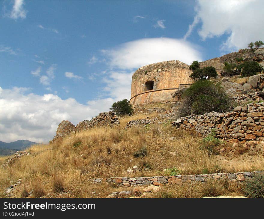 Medieval defence tower - Spinalong island