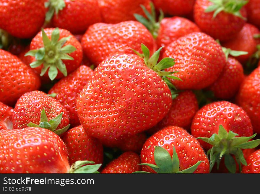 Fresh Strawberries Background, close view. Fresh Strawberries Background, close view