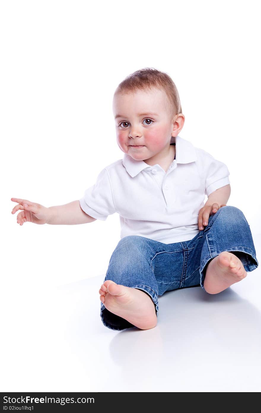 Photo of adorable young boy