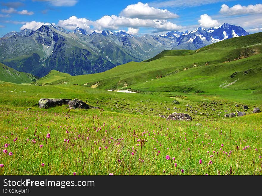 Picturesque mountain landscape