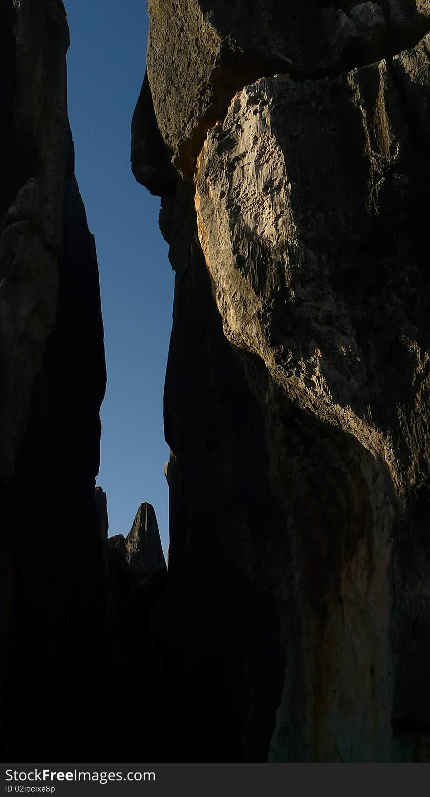 The shilin stone forest near kunming