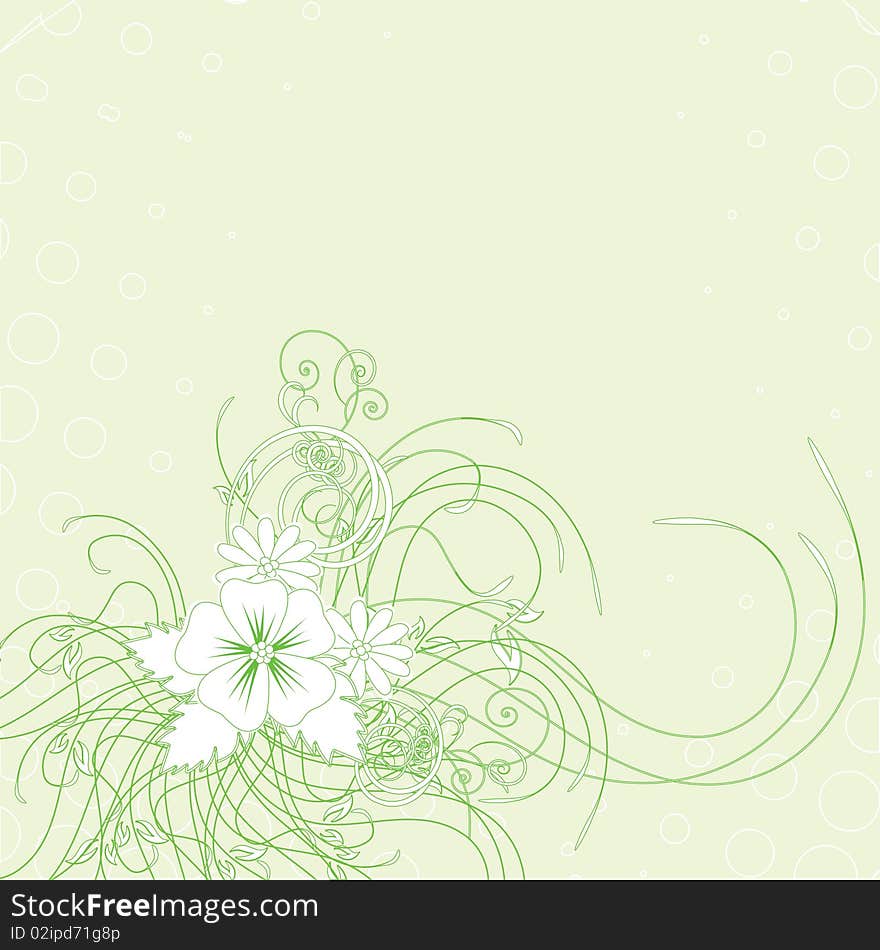 abstract floral background with place for your text