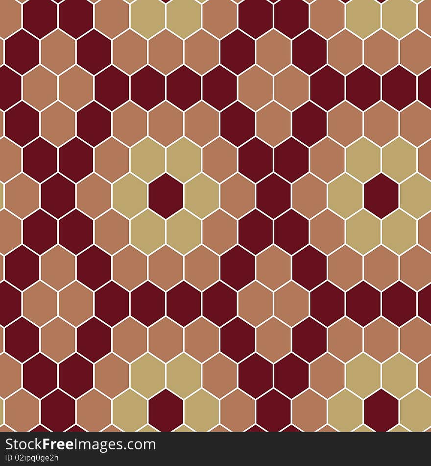 Hexagon tiles. Seamless vector pattern. Hexagon tiles. Seamless vector pattern