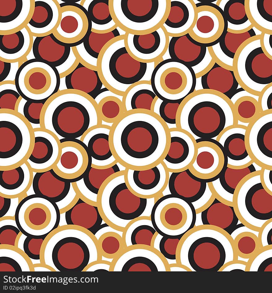 Seamless vector texture with circles. Seamless vector texture with circles