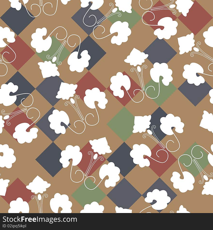 Seamless vivid textile vector pattern. Seamless vivid textile vector pattern