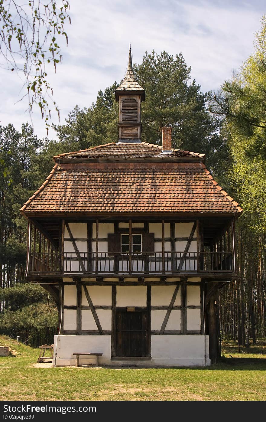 Old antique house in the village. Old antique house in the village