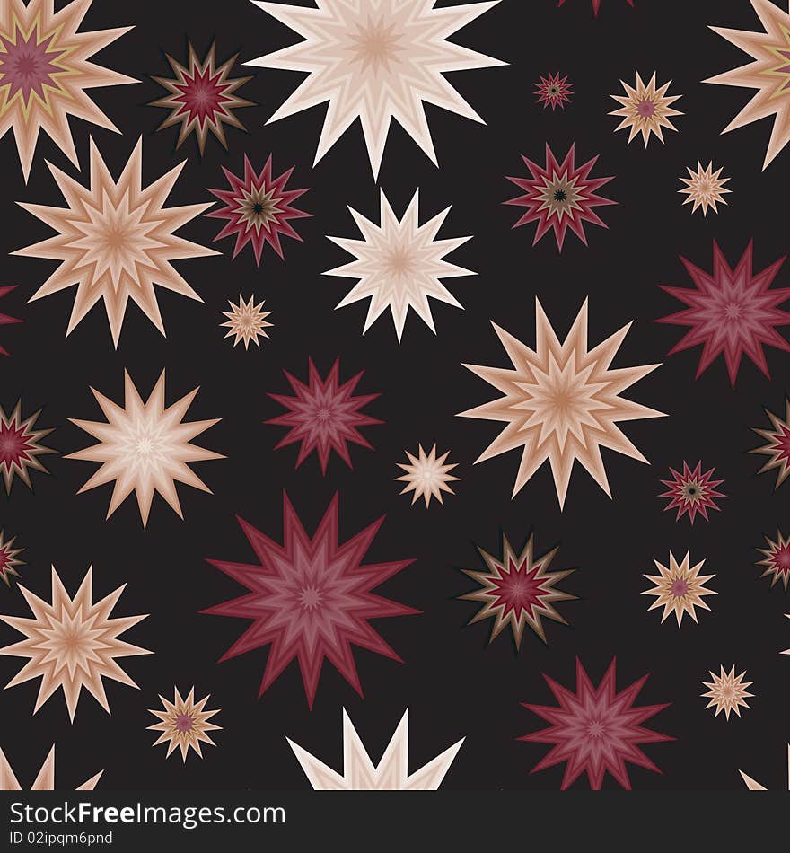 Seamless star pattern